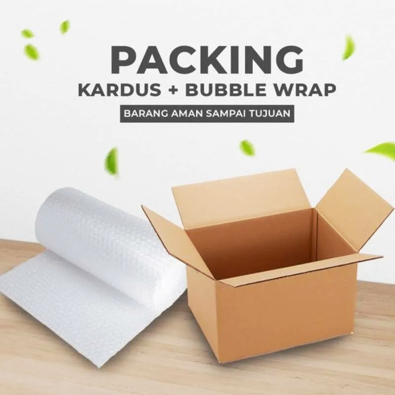 

EXTRA PACKING ( KOTAK + BUBBLE WRAP ) UNTUK MEMINIMALISIR KERUSAKAN