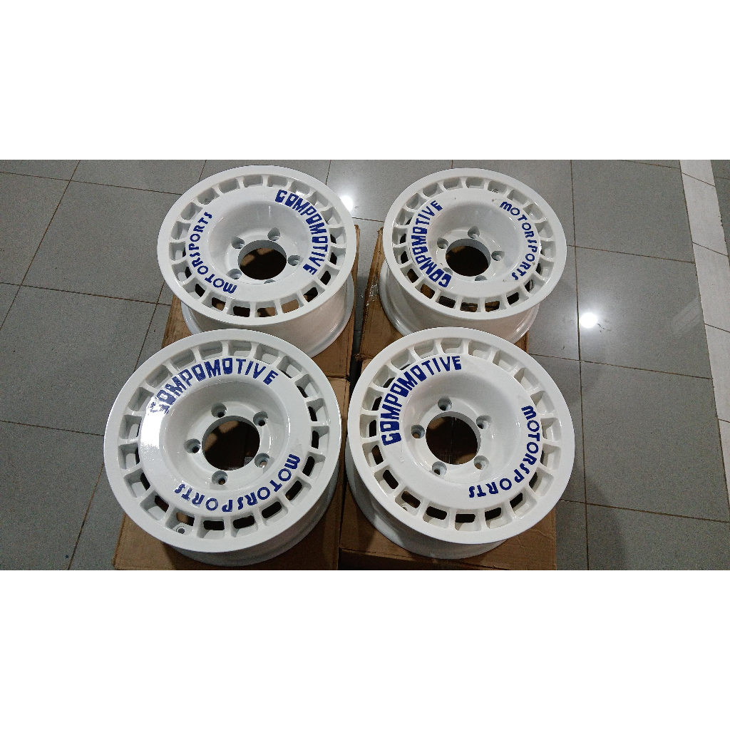 Velg Mobil Jimny Daihatsu Taft Feroza COMPOMOTIVE R16 White/Blue
