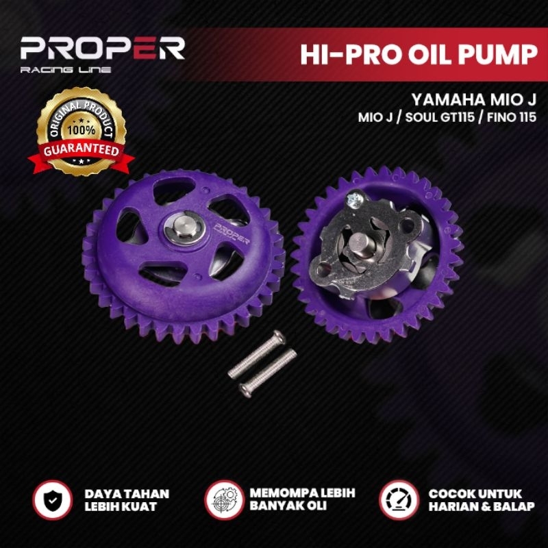 POMPA OLI MIO J /MIO GT/SOUL GT 115/FINO 115/X-RIDE 115 OIL PUMP PROPER RACING LINE