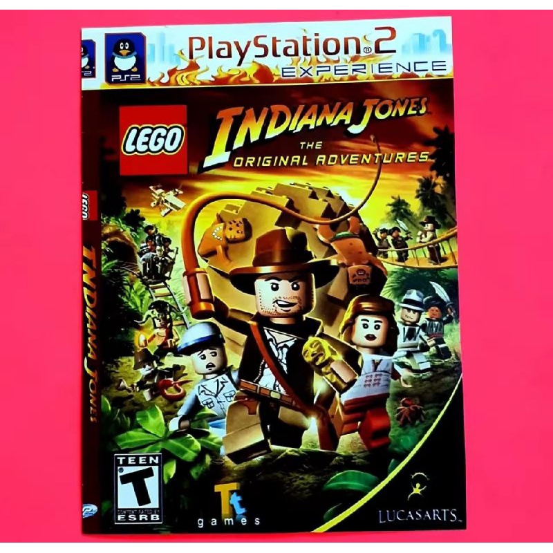 KASET VIDEO GAME PLAYSTATION PS2 LEGO INDIANA JONES-KASET PS 2 VODEO GAME PETUALANGAN-KASET PLAYSTAT