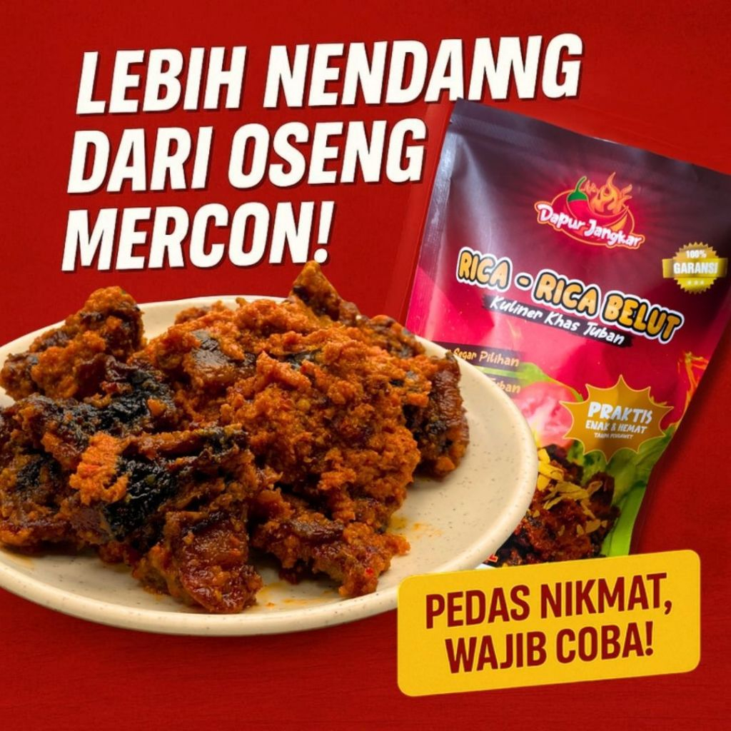 

Ukf5Pc6F4H (Kuliner.Kita) Belut Rica Siap Saji (Tanpa Pengawet) Halal