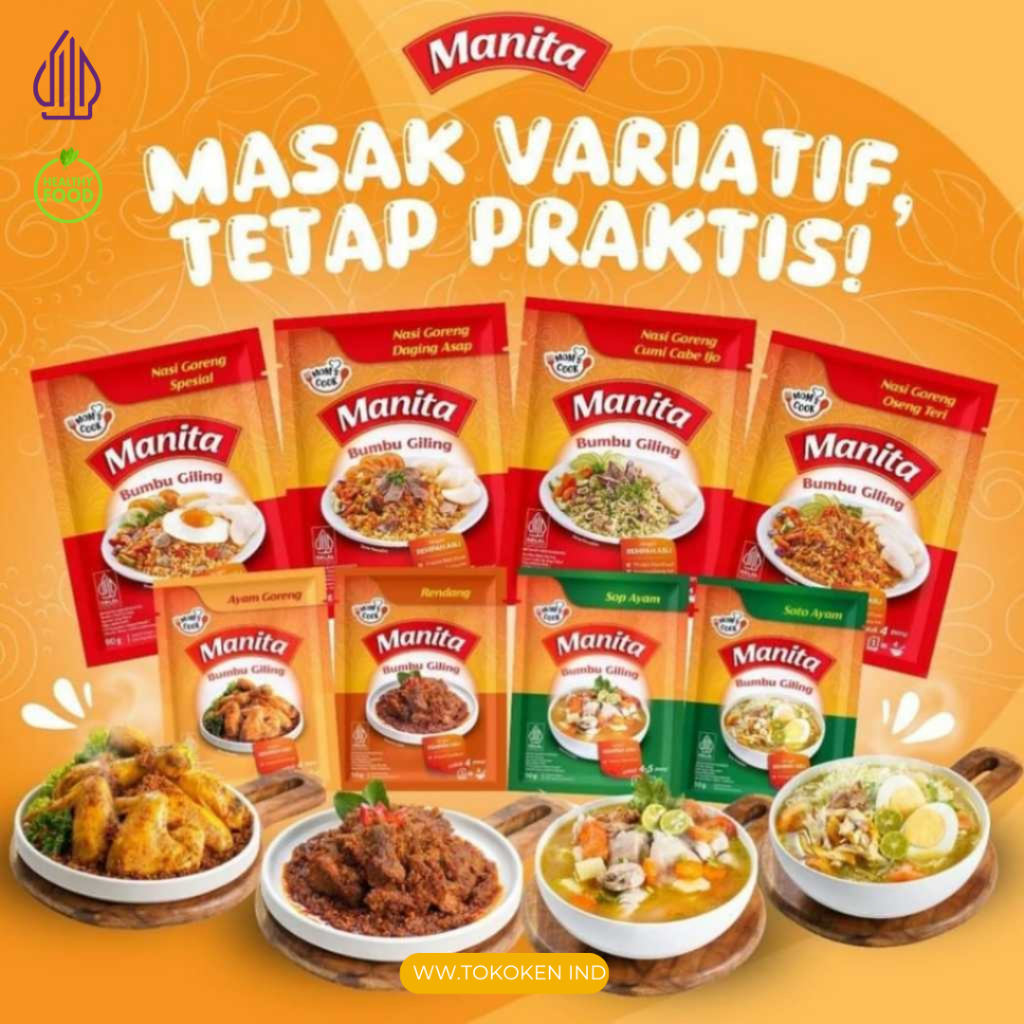 

MANITA Bumbu Nasi Goreng Bumbu Masak Siap Saji Enak dan Praktis Bumbu Basah BEEF BULGOGI/TOMYUM/STEAMBOAT/RENDANG