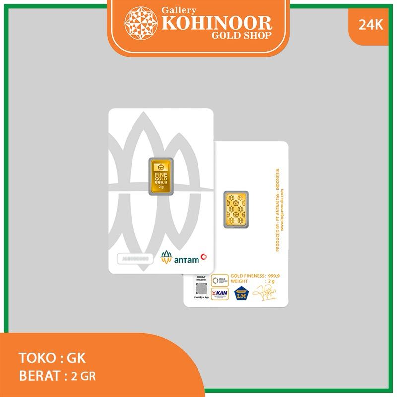 Antam Gold 2 gr Logam mulia certicard/antam pres 8/5/25