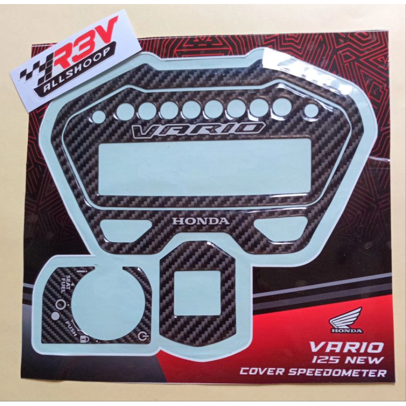 Stiker Timbul Cover Spidometer Vario 125 New, Stiker Timbul Spidometer Click 125i.