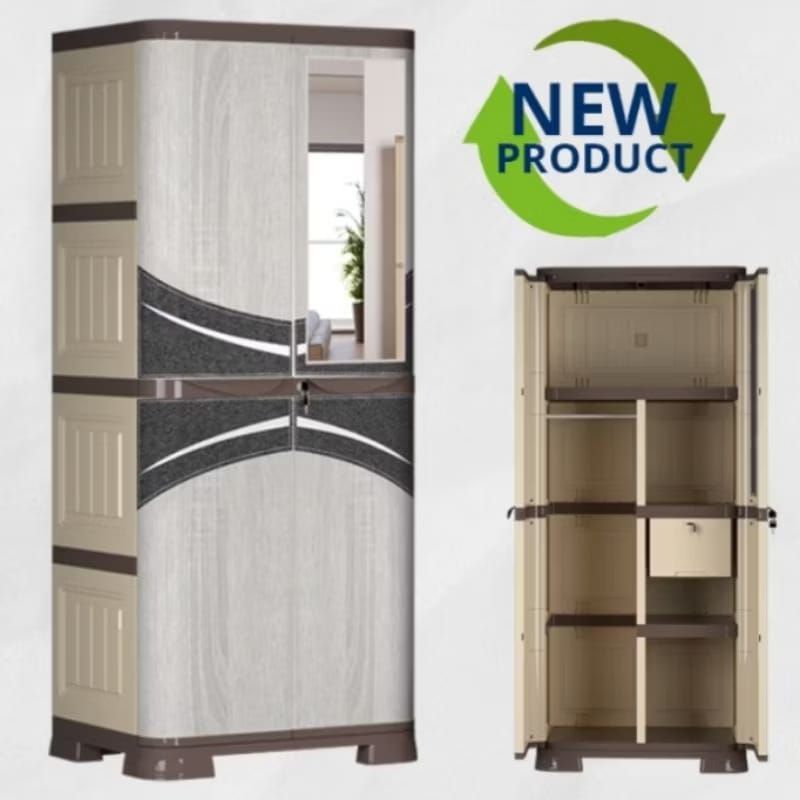 LEMARI OLYMPLAST SCOC 2 PINTU / OLYMPLAST SCO-C 2 / LEMARI PAKAIAN PLASTIK OLYMPLAST