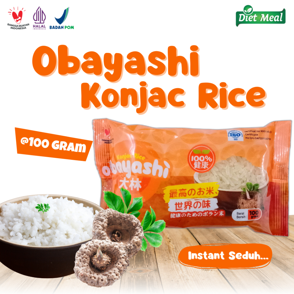 

Beras Porang Shirataki merk OBAYASHI berat 100 gram