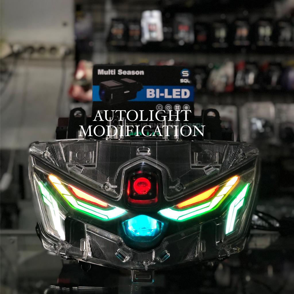 BILED NMAX TURBO NMAX NEO S FULL SET REFLEKTOR CUSTOM BILED SQL LENGKAP D2 LASER CR7