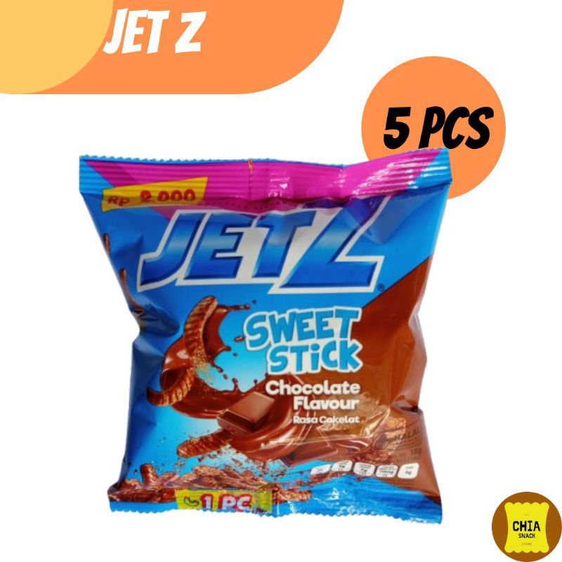 

[Paket 5] JetZ snack sweet stick rasa coklat 18 gram x 5 pcs