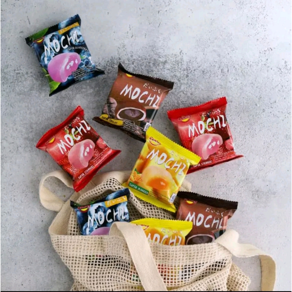 

Mochi Conley 1box isi 12 pcs - Rasa Super Coklat, Strawberry, Mango dan Blueberry