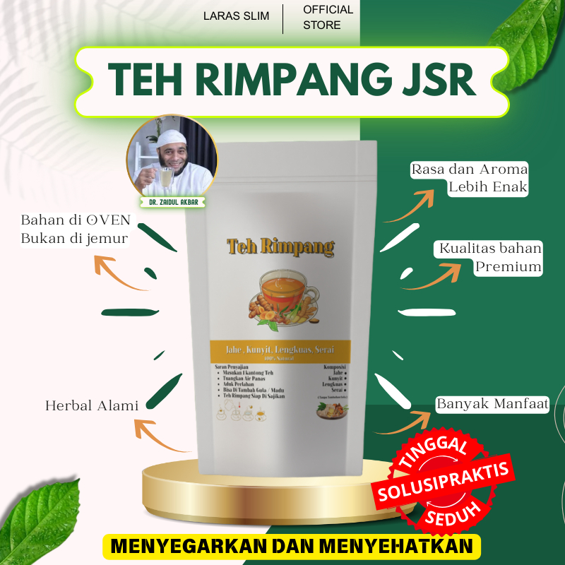 

Teh Rimpang JSR Dr Zaidul Akbar isi 20 - Rasa Dan Aroma Lebih Enak Kaya Manfaat [ Melancarkan Haid , Kanker , Kolesterol , Diet , Penurun Berat Badan , Anti Oksidan , Anti-flamasi , Meningkatkan Daya Tahan Tubuh , Penguat sistem imun tubuh , metabolisme