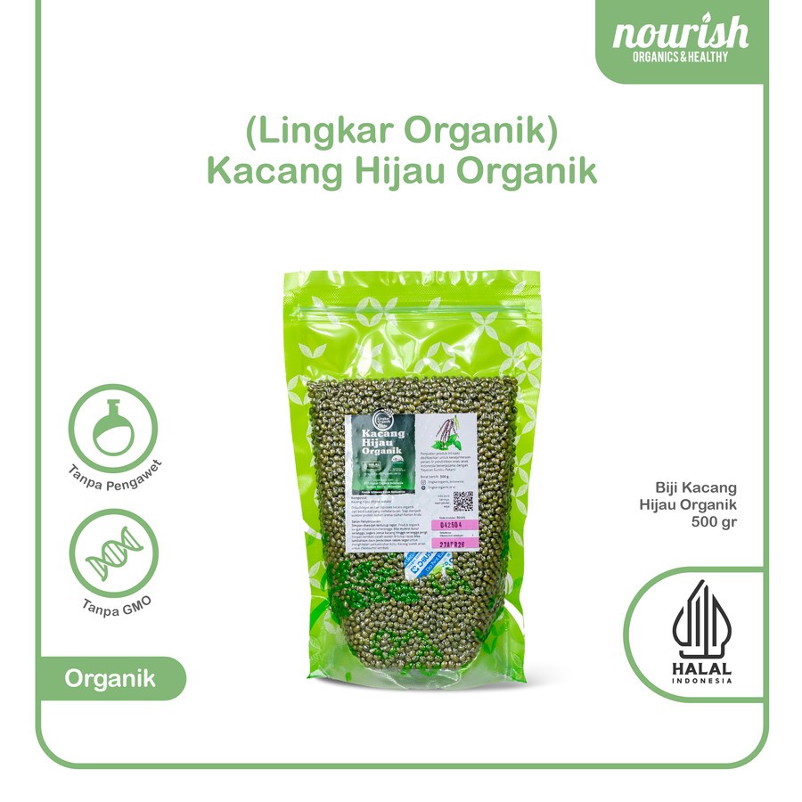 

Lingkar Organik, Kacang Hijau 500 Gram