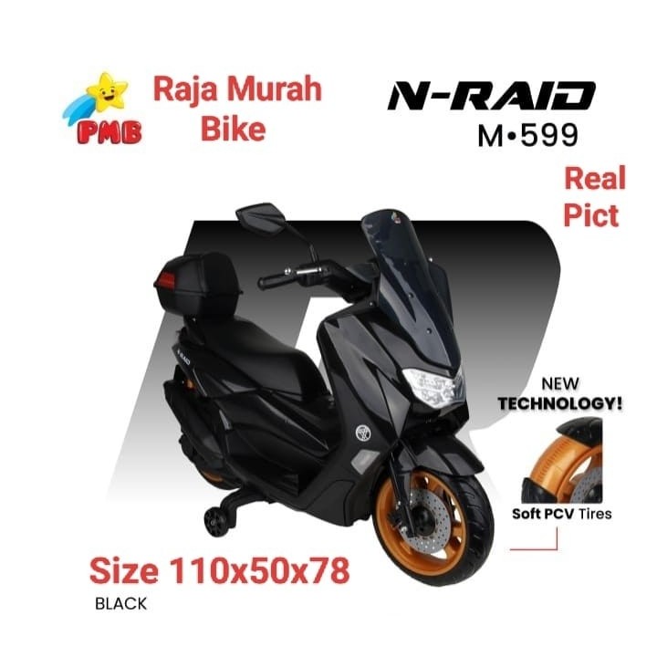 Mainan Anak Motor Aki Nmax PMB M-599 Motoran Aki Nmax M599 Motor Aki Nmax