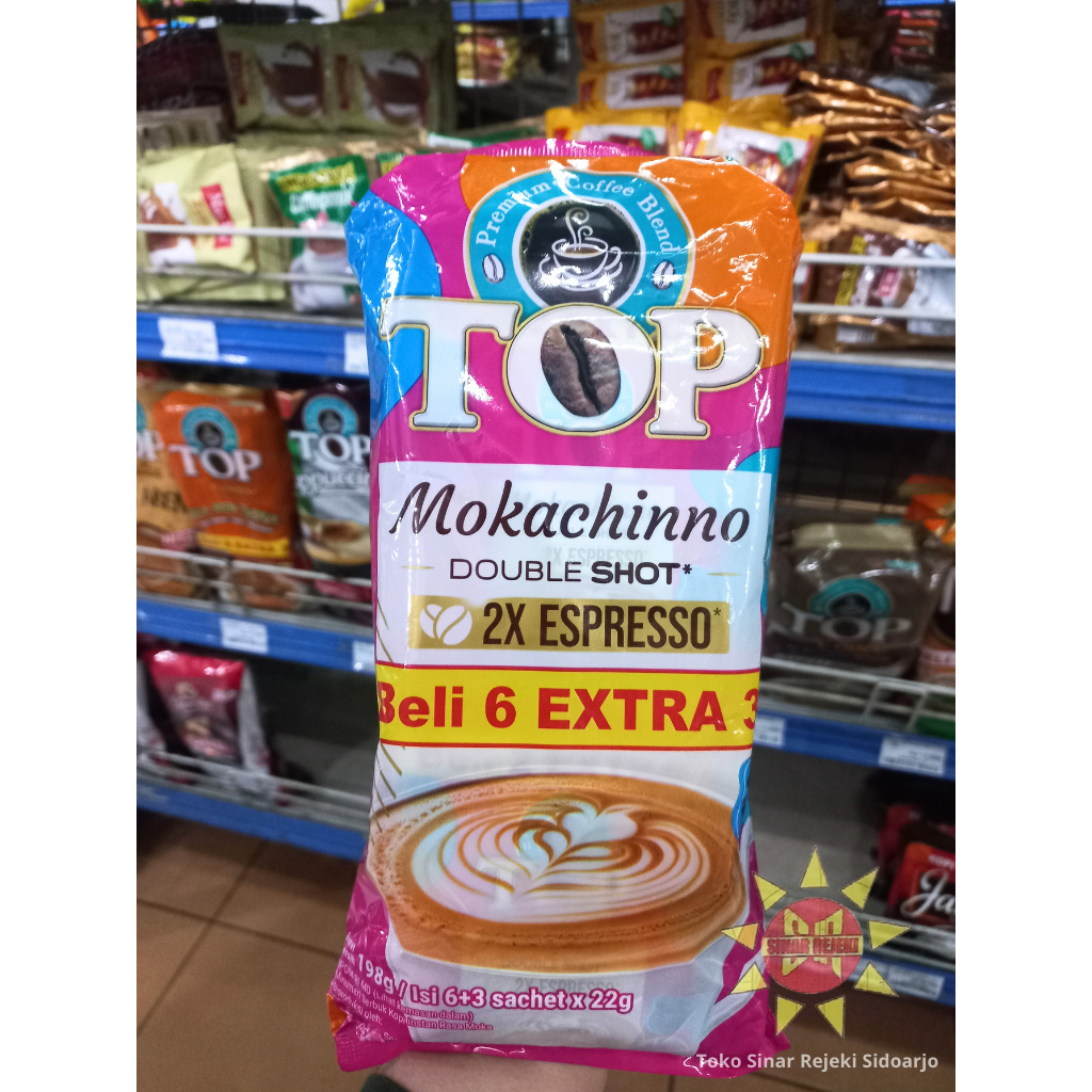 

Top Mokachinno Double Shot 2x Expresso Bag Isi 9 Sachet @22 gram