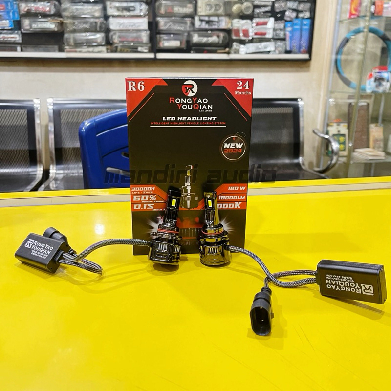 LED RONGYAU YOUQIAN H11. H4. HB-3. HB-4 60 Watt 6000K