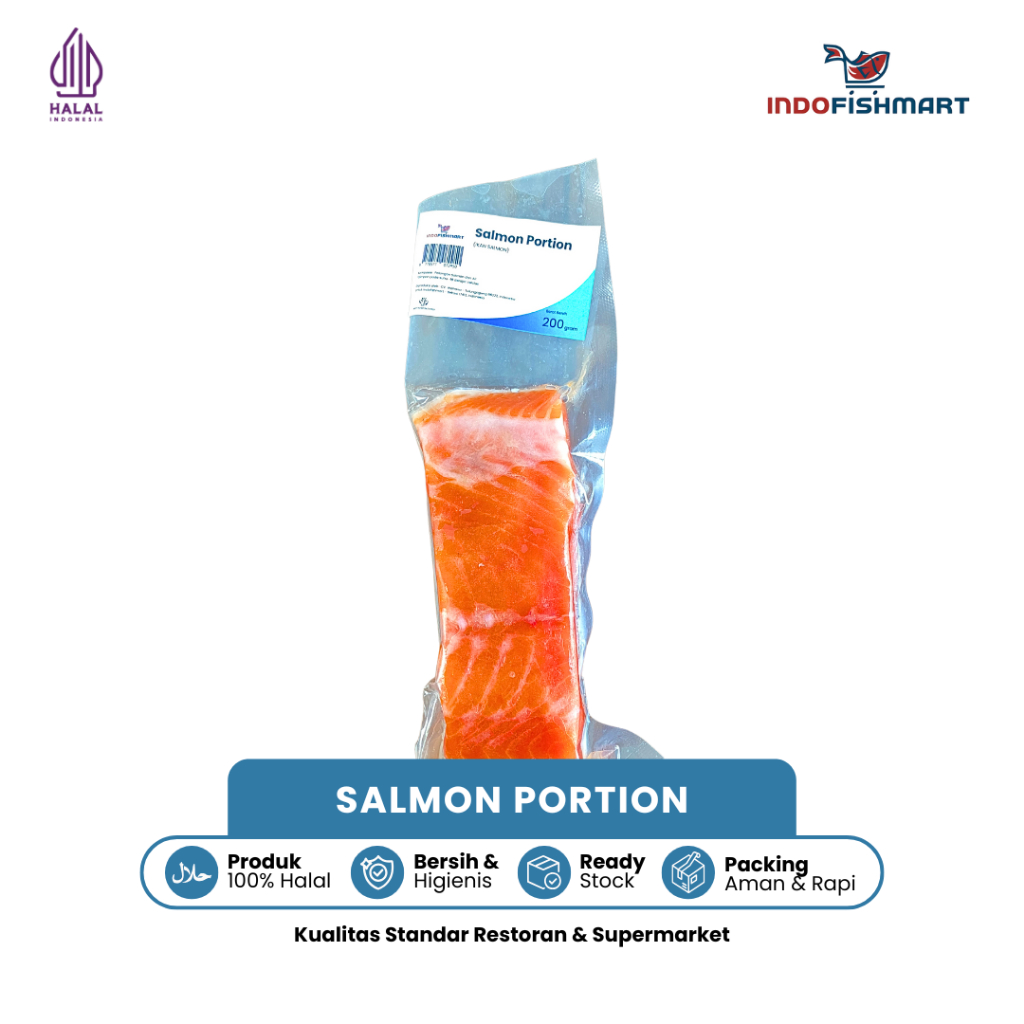

Ikan Salmon Fillet Beku Frozen kemasan 200 gr