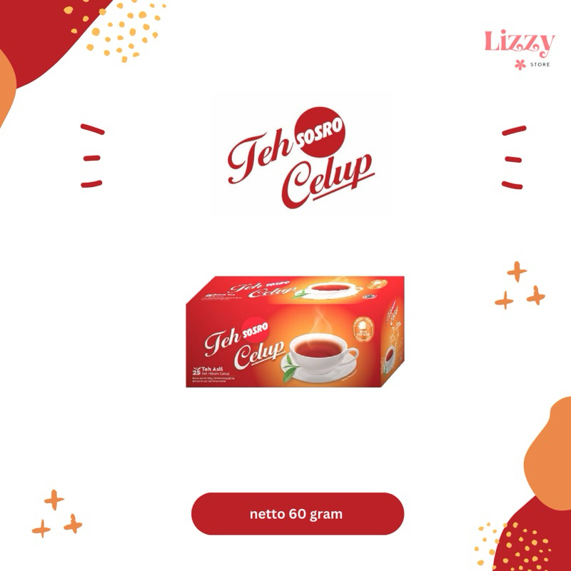 

Teh Celup Sosro Teh Hitam Asli isi 30 | 25 | 15