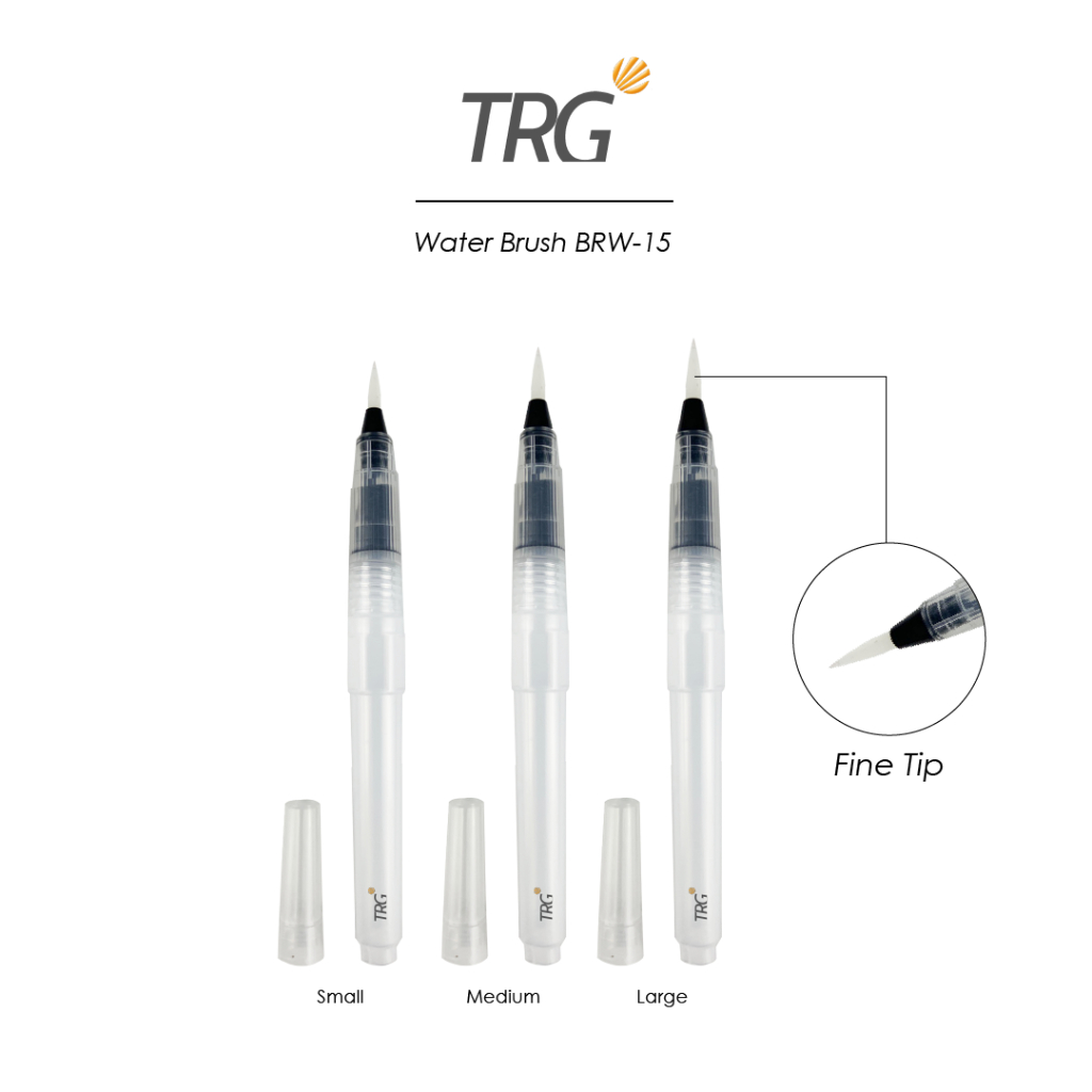 

TRG Kuas Lukis Cat Air BRW-15 Small Medium Large - Watercolor Water Brush Pen Watercolour Art Paint TRG