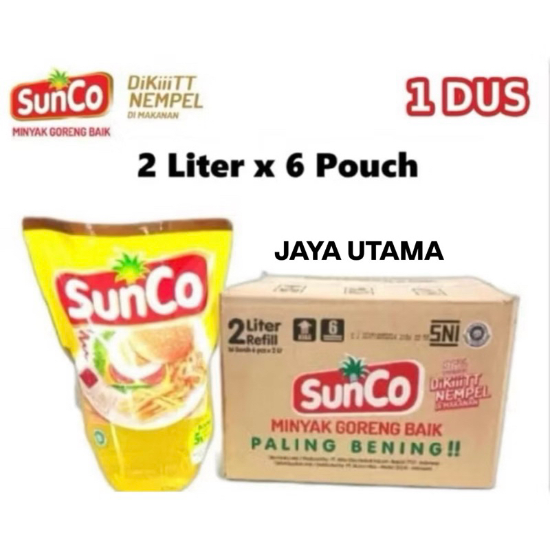 

MINYAK GORENG SUNCO 2 LITER 1 DUS - 6 PCS