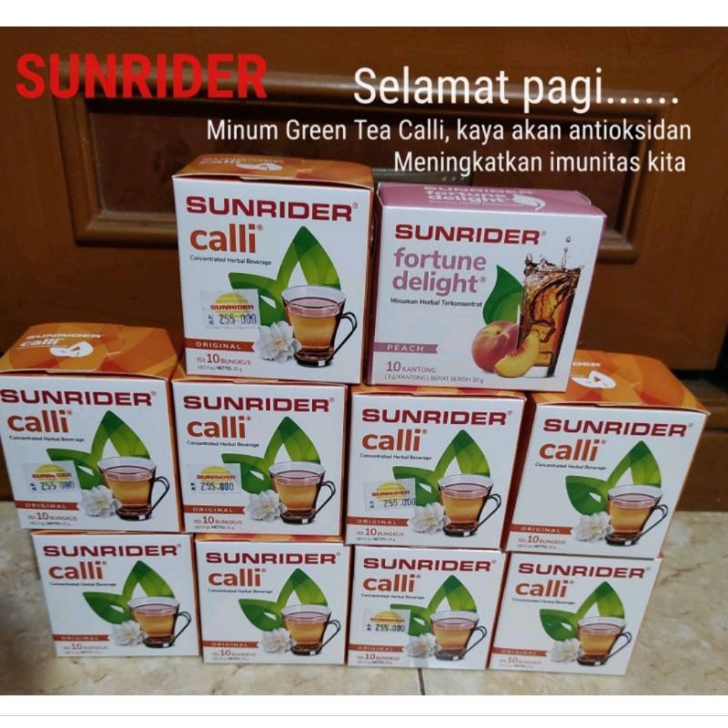

Teh Hijau Calli dari Sunrider, Made in USA