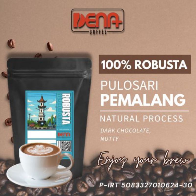 

Kopi Bubuk Robusta Pemalang Natural Process 100 gram - 100% Kopi Murni