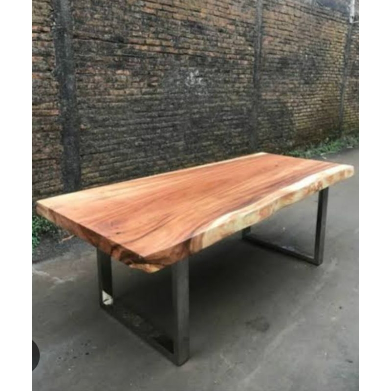 MEJA TAMU TREMBESI KAYU MEJA TAMU TREMBESI SOLID
