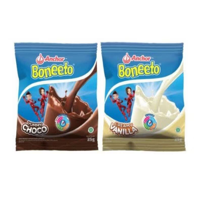 

Boneeto Renceng isi 10 sachet 25g Susu Anak Kalsium Tinggi | Anchor Susu Bubuk EXP JUNI SEPT 2026