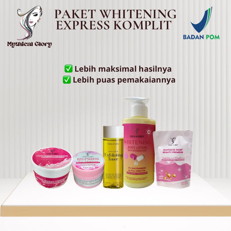 PAKET WHITENING EXPRESS KOMPLIT MYTHICAL GLORY
