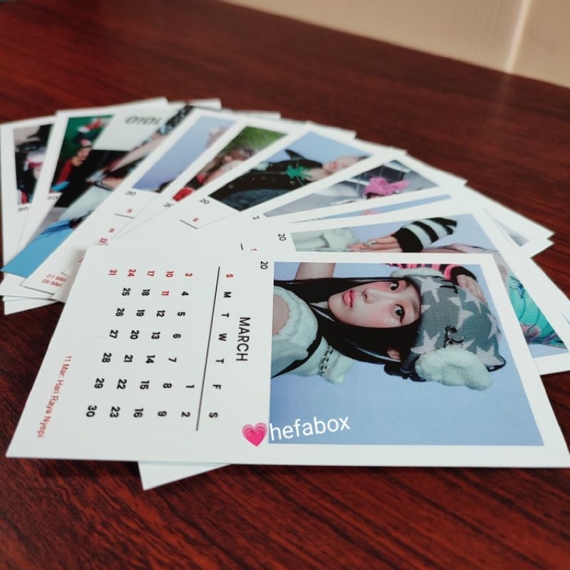 

[Hefabox] Kalender Mini Custom Foto
