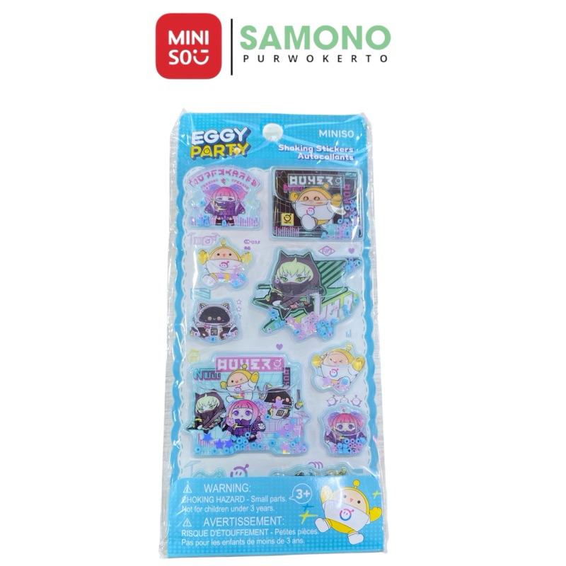 

Miniso Eggy Shaking Sticker / Stiker mainan anak