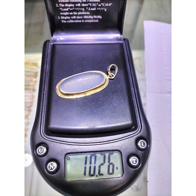 liontin mainan kalung perak 925 batu natural pandan