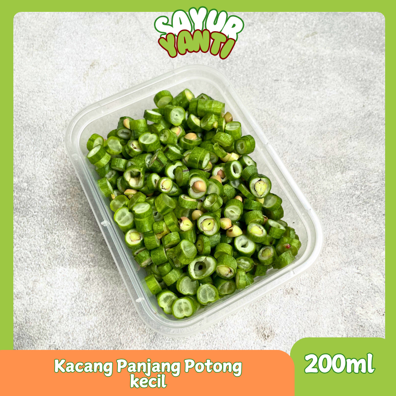 

[KIRIM INSTAN] Kacang Panjang potong kecil 200ml - Sayur Yanti