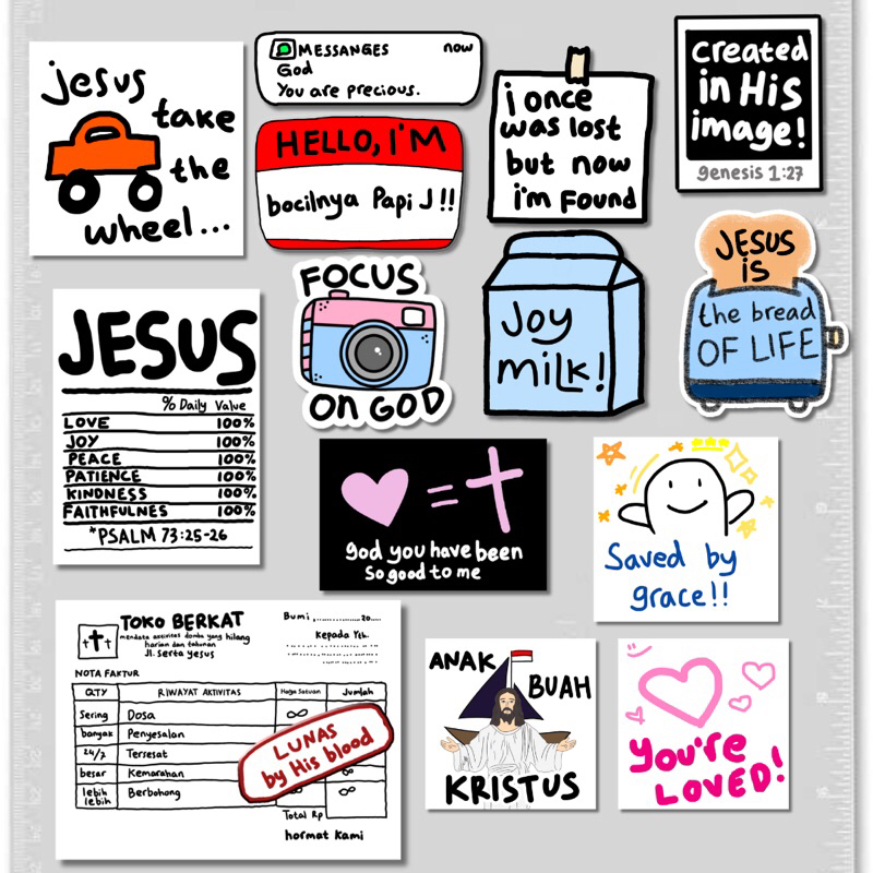 

[MINIMAL 10RB] STICKER ROHANI KRISTEN GBU ALL