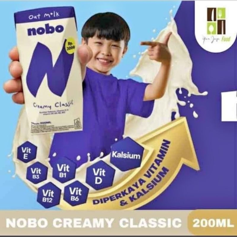 

Nobo Oat Milk Creamy Classic Oatmilk Susu Oat 200ml
