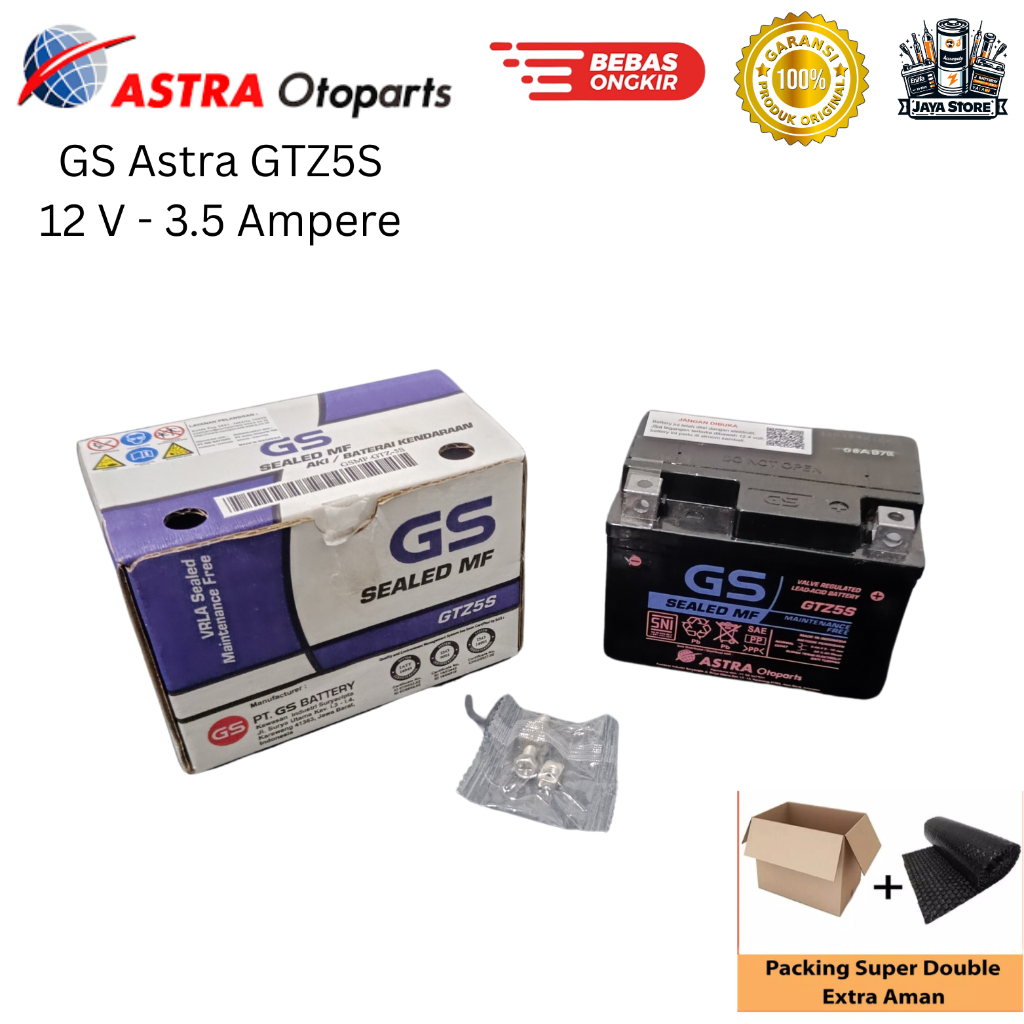 Aki Motor Yamaha Vixion NVL/NVA, X-Ride, Xabre, Gear 125, Supra X-125 GS Astra Original GTZ5S