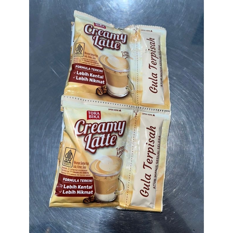 

Tora Bika Creamy Latte 25g per renteng