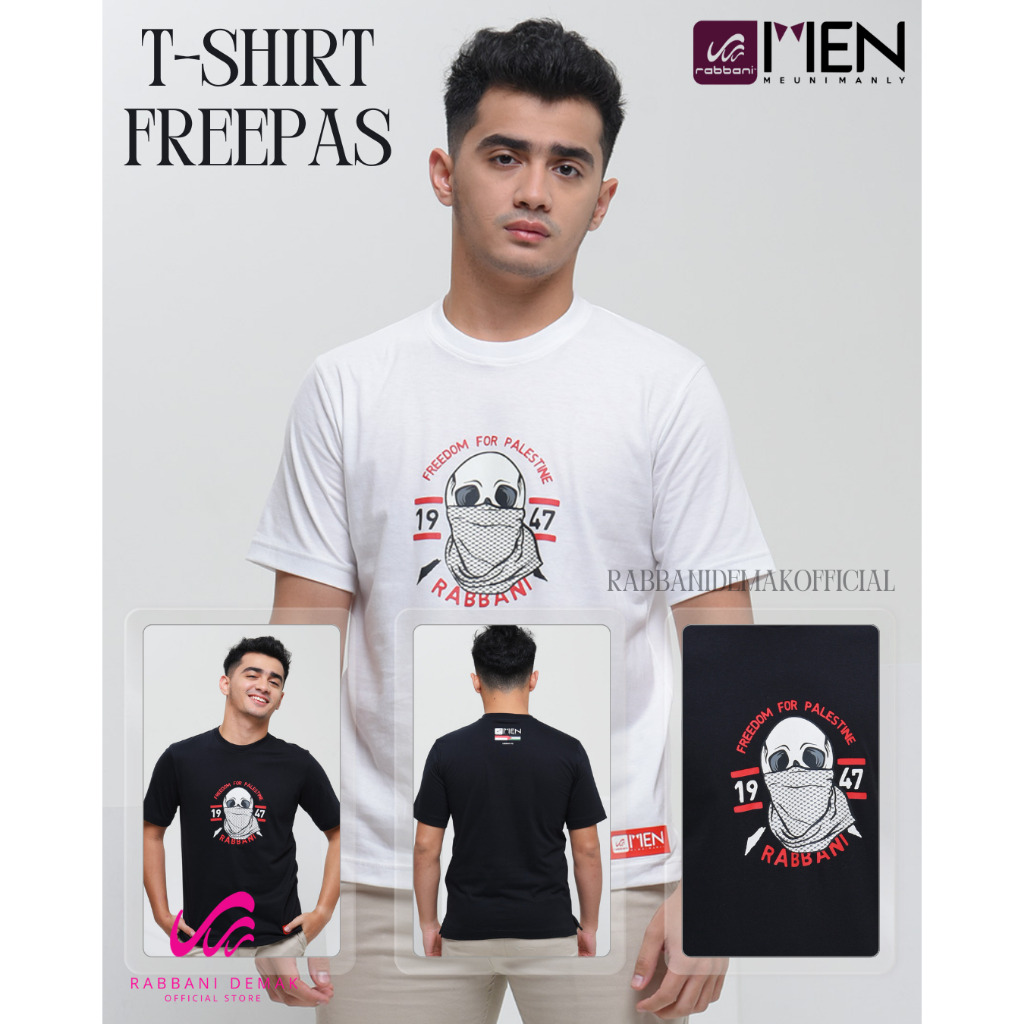 RABBANI - TSHIRT FREEPAS - KAOS RABBANI - KAOS DEWASA IKHWAN