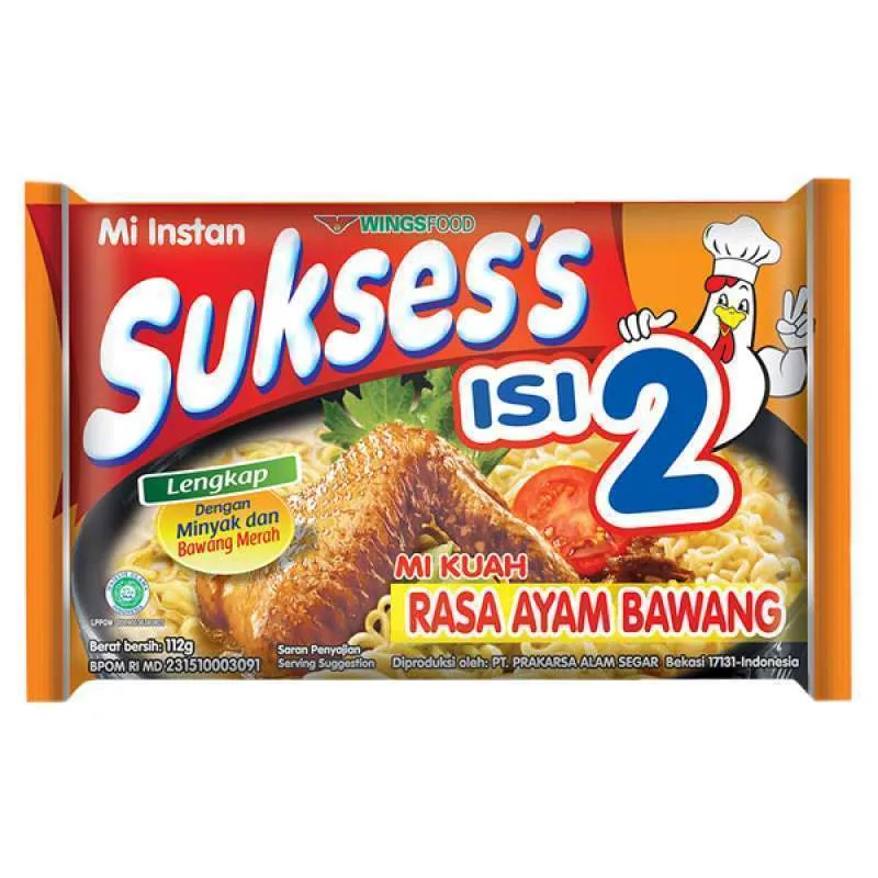 

SUKSES'S MIE INSTANT KUAH ISI 2 AYAM BAWANG PCK 112g