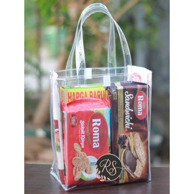 

Tas Mika Bening Transparan/Souvenir Ulang Tahun/Hampers Aqiqah/Tas Snack Ulang Tahun