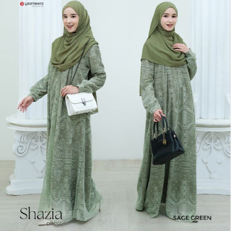 YASMEERA - Gamis Shazia Gamis Muslim Brukat - Gamis Brokat 2025 - Gamis Brokat Kondangan