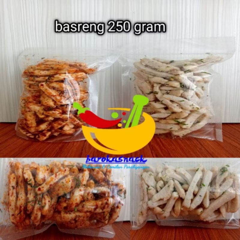

Basreng Stik Pedas Extra Daun Jeruk Kemasan 250 Gram