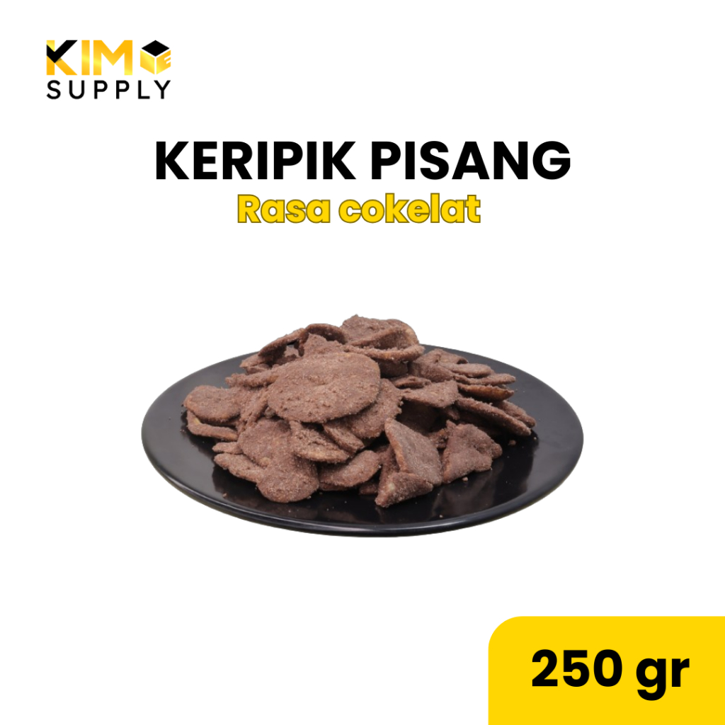 

KERIPIK PISANG COKLAT (250GR) snack cemilan kekinian termurah makanan renyah manis