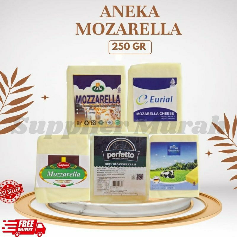 

Aneka Mozarella Murah 200 Gram Mozarella Arla / Mozarella Perfetto / Mozarella Oldenburger / Mozarella Eurial / Mozarella Saputo / Terlaris / Mulur