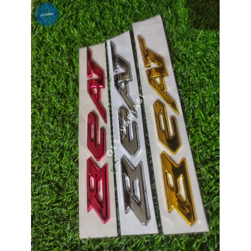 Sepasang Emblem logo stiker tulisan timbul beat / emblem logo motor beat / emblem beat / logo beat /
