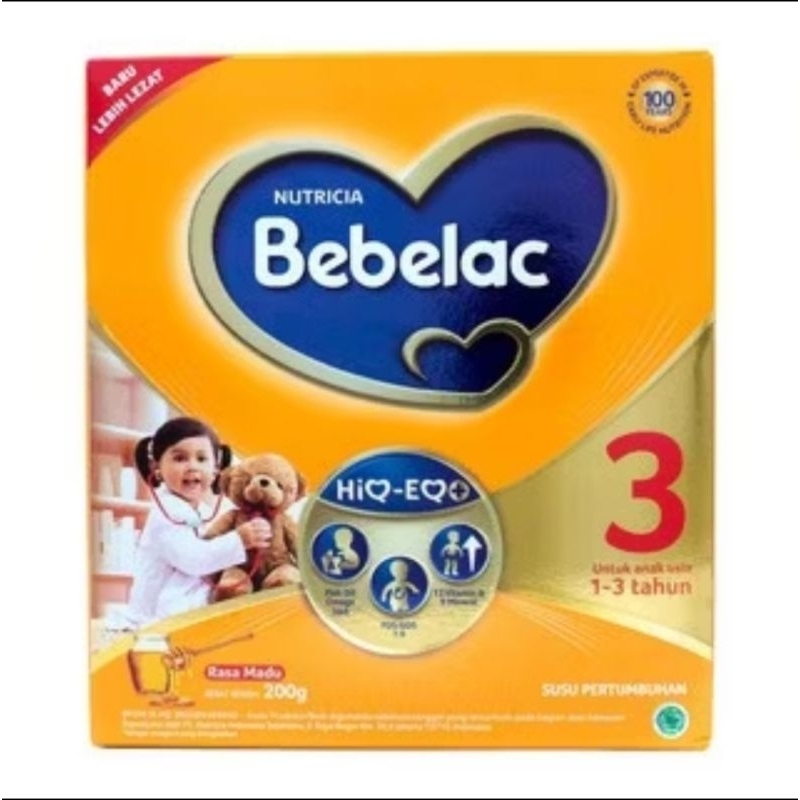 BEBELAC 3 200GR RASA MADU / SUSU ANAK 1-3TAHUN