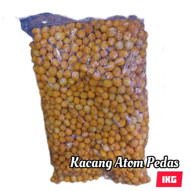 

Kacang Atom Pedas 1kg Repack Sukro Dolpin Renyah