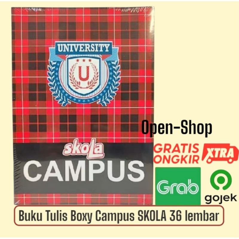

( 10 Buku ) Buku Tulis Campus SKOLA 36 lembar by Sidu