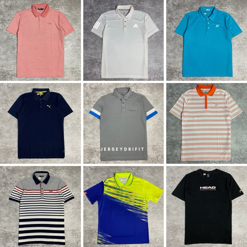 Polo shirt Tenis Tennis Golf Running preloved - polo shirt brand - Jersey