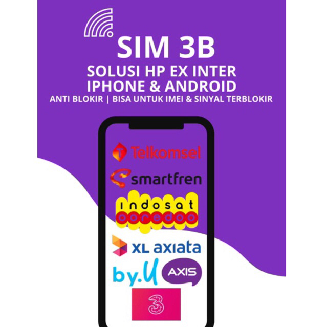 SIM ANTI BLOKIR IPHONE DAN ANDROID INTER | SOLUSI IMEI IPHONE DAN ANDROID | SIM IPHONE DAN ANDROID T