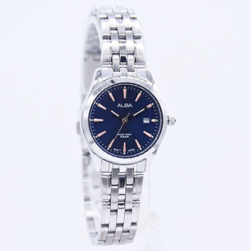 Jam Tangan Wanita Alba AH7BN1X1 ah7bn1 Navy Dial Original