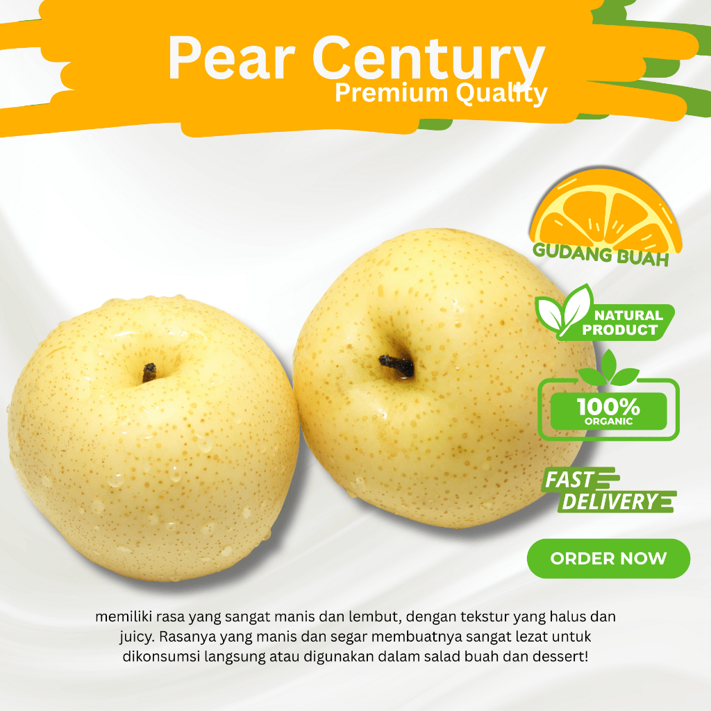 

Pear Century Pir Century Impor 1 kg - Buah Segar & Sehat Berkualitas Premium